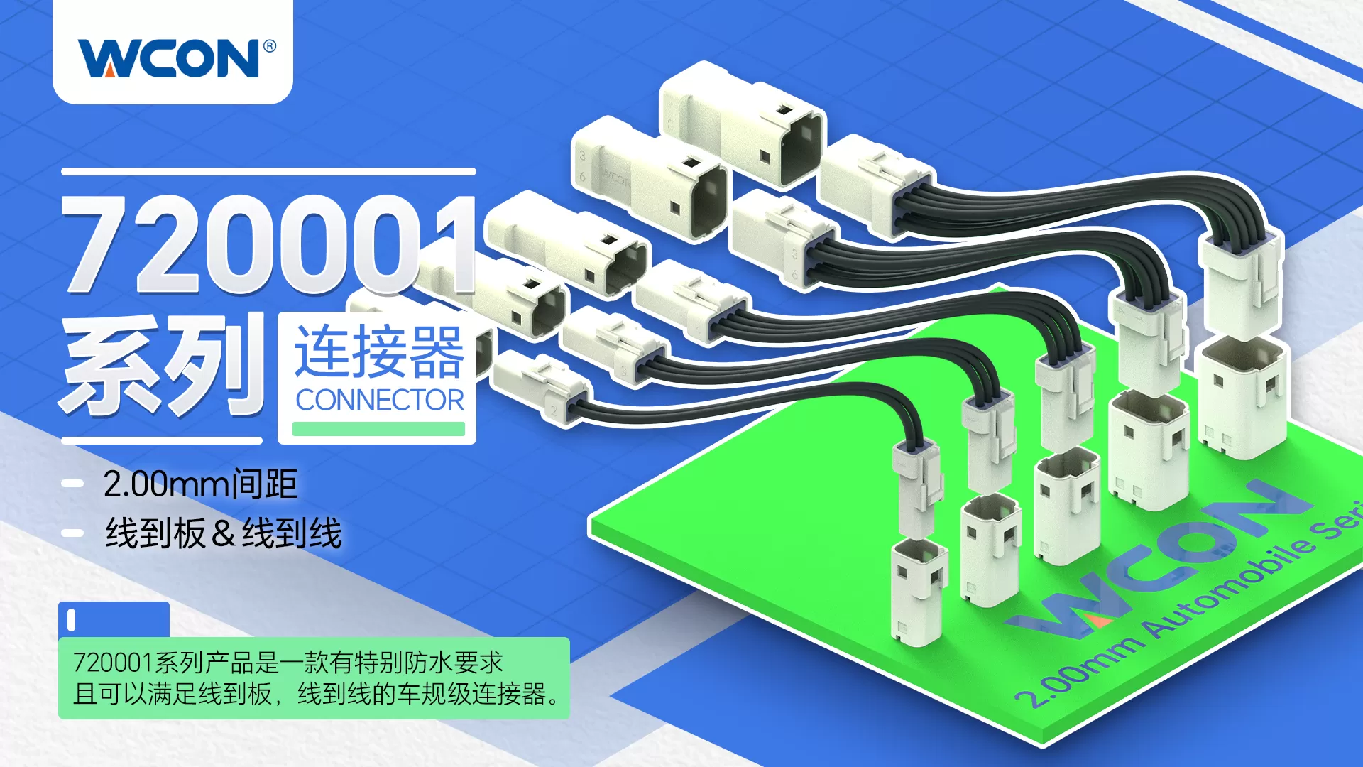 720001系列汽车级乐动（中国）：体积小，防护等级高